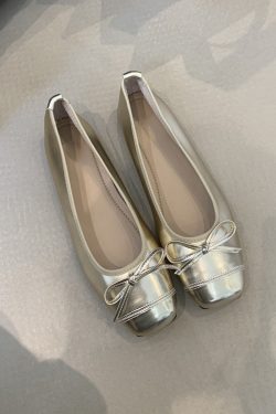 French-Style Sheepskin Ballet Flats for Women - Versatile Square Toe Shallow Mouth Shoes, Gentle Comfort, Classic Grandma Style