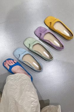 French Style Sheepskin Height-Increasing Thong Sandals for Women - Versatile Slip-On Roman Flip-Flops for Outdoor Wear