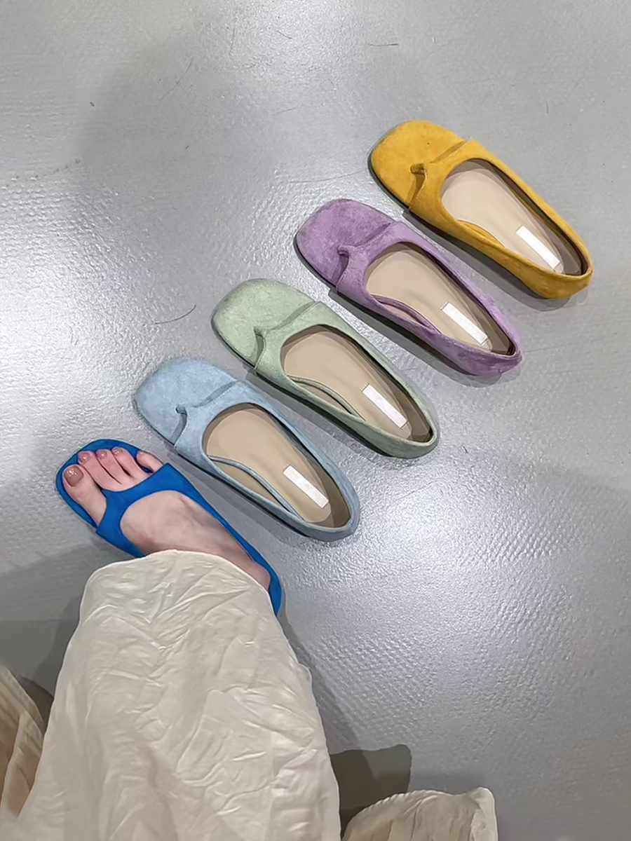 French Style Sheepskin Height-Increasing Thong Sandals for Women - Versatile Slip-On Roman Flip-Flops for Outdoor Wear French Style Sheepskin Height-Increasing Thong Sandals for Women - Versatile Slip-On Roman Flip-Flops for Outdoor Wear