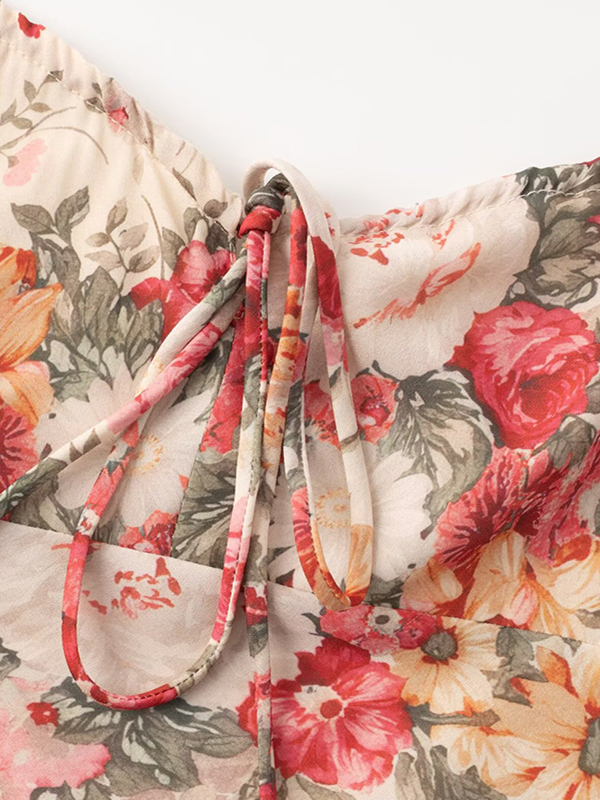 French Style Sleeveless Printed Long Dress for Summer 2025 - High-End Vacation Fashion for Women French Style Sleeveless Printed Long Dress for Summer 2025 - High-End Vacation Fashion for Women