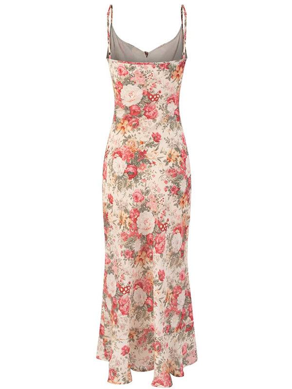 French Style Sleeveless Printed Long Dress for Summer 2025 - High-End Vacation Fashion for Women French Style Sleeveless Printed Long Dress for Summer 2025 - High-End Vacation Fashion for Women