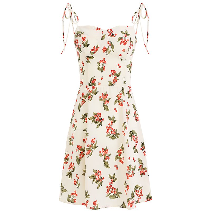 French Style Spaghetti Strap White Dress for Women - Petite Summer Vacation Dress 2025 - Slimming Design French Style Spaghetti Strap White Dress for Women - Petite Summer Vacation Dress 2025 - Slimming Design