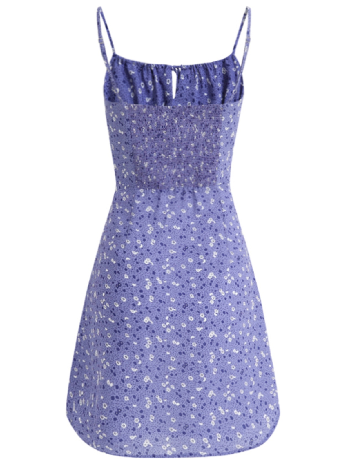 French Style Vacation Purple Spaghetti Strap Dress for Women - Petite Summer 2025 Fashion French Style Vacation Purple Spaghetti Strap Dress for Women - Petite Summer 2025 Fashion