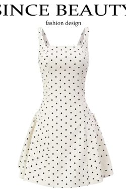 French-Style Vacation Short Dress for Women - 2025 Summer Camisole Dress Inspired by Yu Shuxin, Trendy and Chic