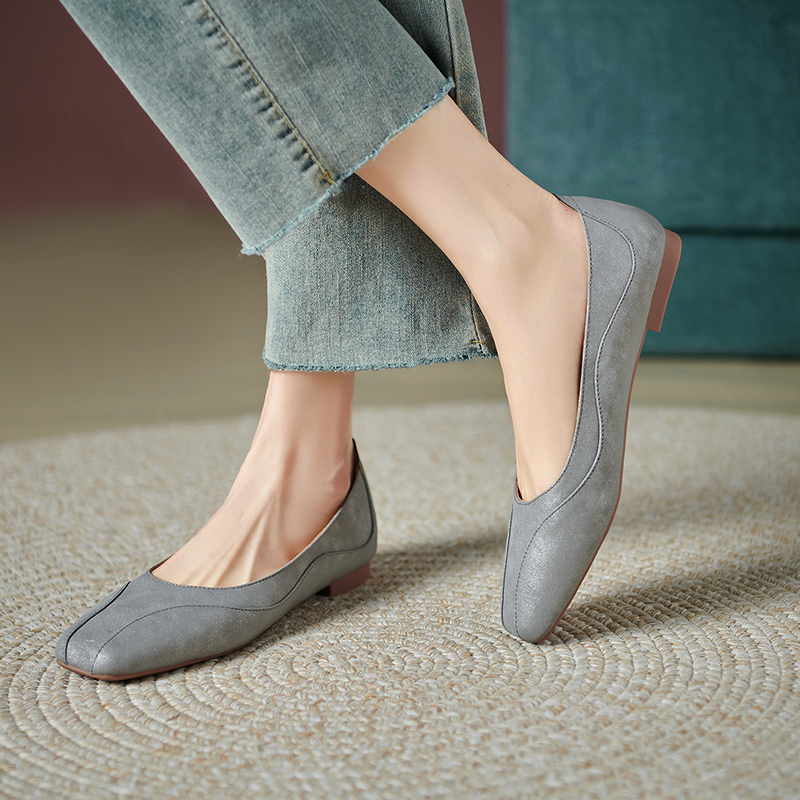 French Style Women's Genuine Leather Flat Shoes - Soft Bottom, Ultra-Comfortable, Non-Fatiguing Italian Design French Style Women's Genuine Leather Flat Shoes - Soft Bottom, Ultra-Comfortable, Non-Fatiguing Italian Design