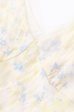 French Vintage Floral Long Slip Dress for Women - Waist-Defined Summer 2025 Fashion, Perfect for 90s and Y2K Inspired Styles