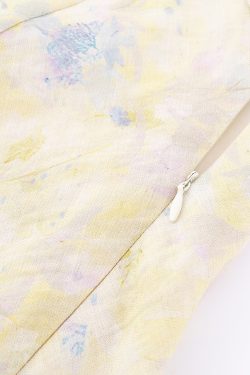 French Vintage Floral Long Slip Dress for Women - Waist-Defined Summer 2025 Fashion, Perfect for 90s and Y2K Inspired Styles