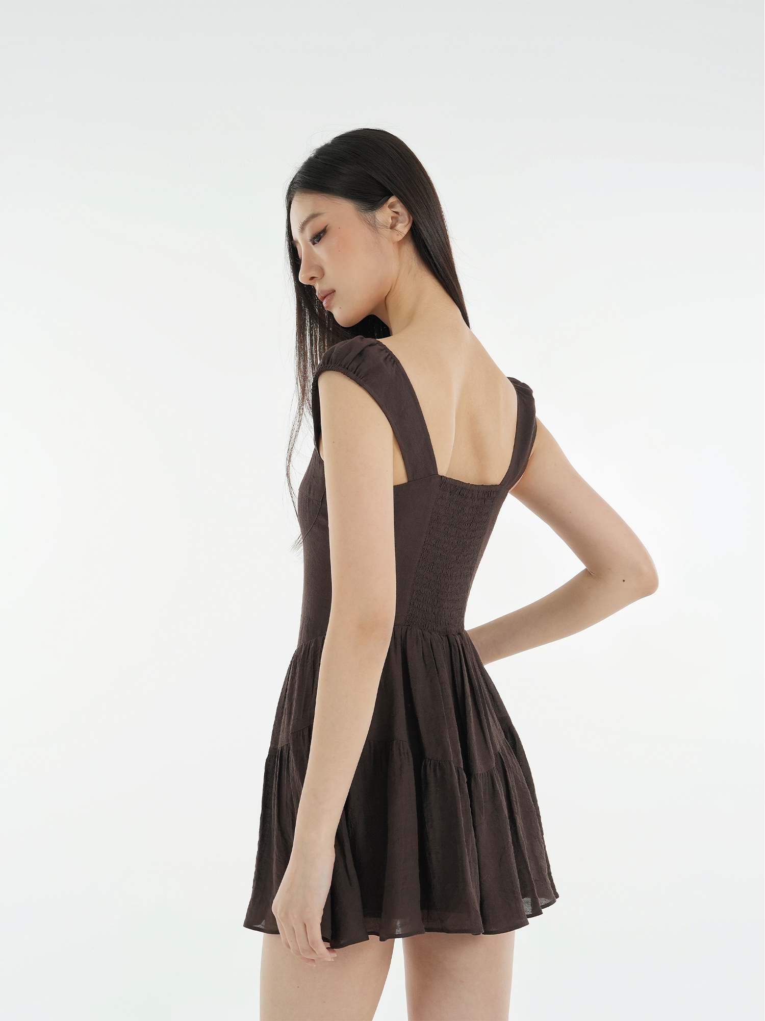 French Vintage Slim Fit Open Button Dress - Timeless Style with Elegant Detailing, Perfect for Chic Outfits and Special Occasions French Vintage Slim Fit Open Button Dress - Timeless Style with Elegant Detailing, Perfect for Chic Outfits and Special Occasions