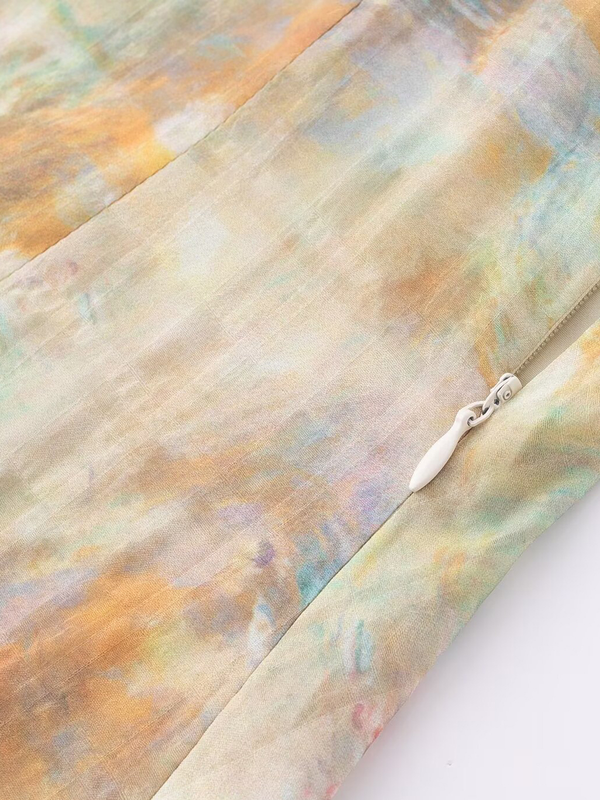 French Vintage V-Neck Ruffled Gradient Printed Dress for Women - Summer 2025 Long Skirt, Boho Chic Style French Vintage V-Neck Ruffled Gradient Printed Dress for Women - Summer 2025 Long Skirt, Boho Chic Style