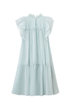 Fresh Blue Petite Princess Dress for Women - Sweet Age-Reducing Summer Style Cake Dress