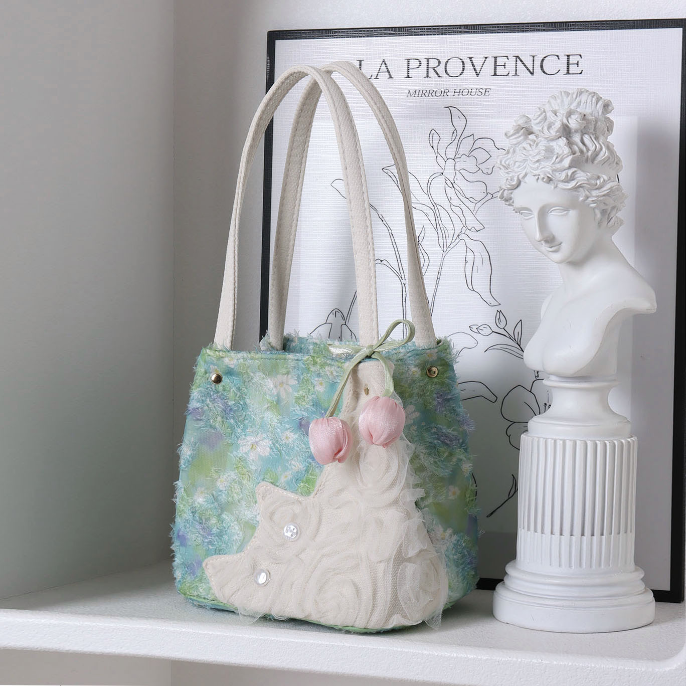 Fresh Style Cat Basket Bag for Women - Light Spring Green Crossbody Tote Bucket Bag - Trendy Spring Fashion Accessory Fresh Style Cat Basket Bag for Women - Light Spring Green Crossbody Tote Bucket Bag - Trendy Spring Fashion Accessory