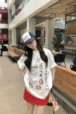 Fun Cartoon Print Short Sleeve T-shirt - Limited Time Offer, Trendy Design for Casual Wear, Perfect for Summer Style