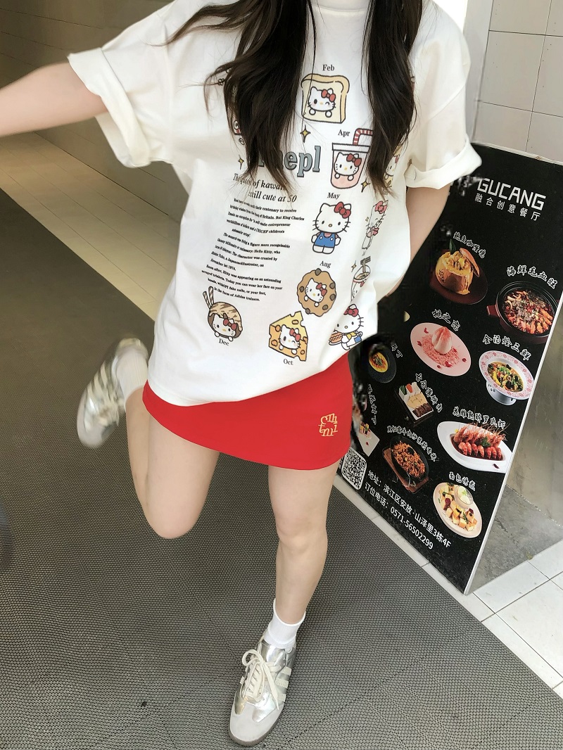 Fun Cartoon Print Short Sleeve T-shirt - Limited Time Offer, Trendy Design for Casual Wear, Perfect for Summer Style Fun Cartoon Print Short Sleeve T-shirt - Limited Time Offer, Trendy Design for Casual Wear, Perfect for Summer Style