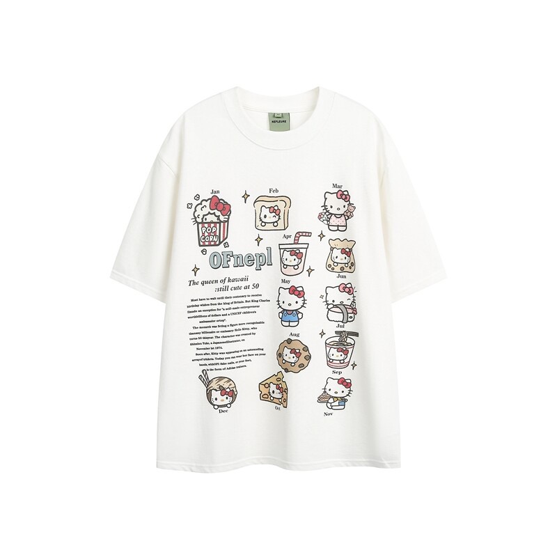 Fun Cartoon Print Short Sleeve T-shirt - Limited Time Offer, Trendy Design for Casual Wear, Perfect for Summer Style Fun Cartoon Print Short Sleeve T-shirt - Limited Time Offer, Trendy Design for Casual Wear, Perfect for Summer Style