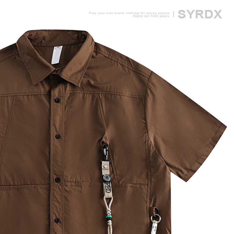 Functional Outdoor Work Shirt for Men & Women - Loose Fit, Multi-Pocket, Hanging Buckle Design, Versatile for Hiking & Casual Wear Functional Outdoor Work Shirt for Men & Women - Loose Fit, Multi-Pocket, Hanging Buckle Design, Versatile for Hiking & Casual Wear