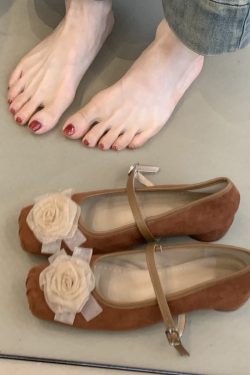 Gentle Fairy Style Sheepskin Square Toe Chunky Heel Mary Jane Shoes - French One-Strap Evening Flats for a Chic Look