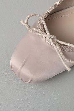 Genuine Leather Elegant Bow Satin Square-Toe Flat Ballet Shoes for Women - Italian Style, Timeless Fashion, Chic Comfort
