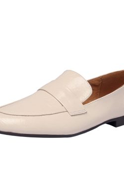 Genuine Leather Flat Loafers for Women – Versatile Soft-Soled Driving Shoes, Italian Style Grandma Shoes