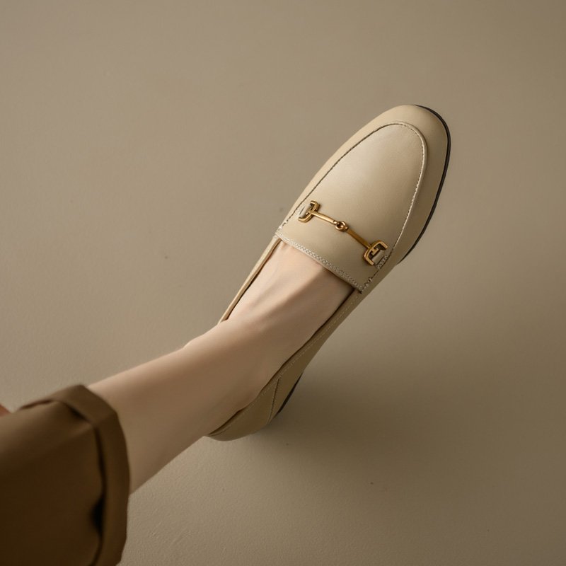 Genuine Leather Loafers for Women, Low-Heeled Flat Shoes, Soft-Soled Driving Shoes, Chic Italian Style Footwear Genuine Leather Loafers for Women, Low-Heeled Flat Shoes, Soft-Soled Driving Shoes, Chic Italian Style Footwear