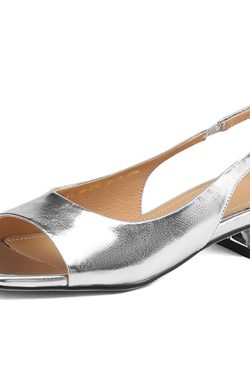 Genuine Leather Mid-Chunky Heel Square-Toe Open-Toe Sandals for Women - Summer 2025 Backless One-Strap Design