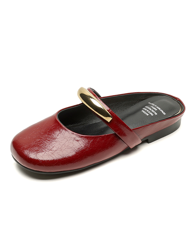 Genuine Leather Open-Toe Flat Slippers for Women - Soft Bottom Round Toe Sandals - Spring Summer 2025 Outdoor Fashion Footwear Genuine Leather Open-Toe Flat Slippers for Women - Soft Bottom Round Toe Sandals - Spring Summer 2025 Outdoor Fashion Footwear