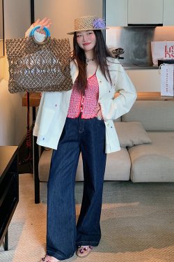 Gold Hollow Out Strap Tank Top for Women - Plus Size Summer Outfit, Big Support, Trendy Hot Girl Style 2025