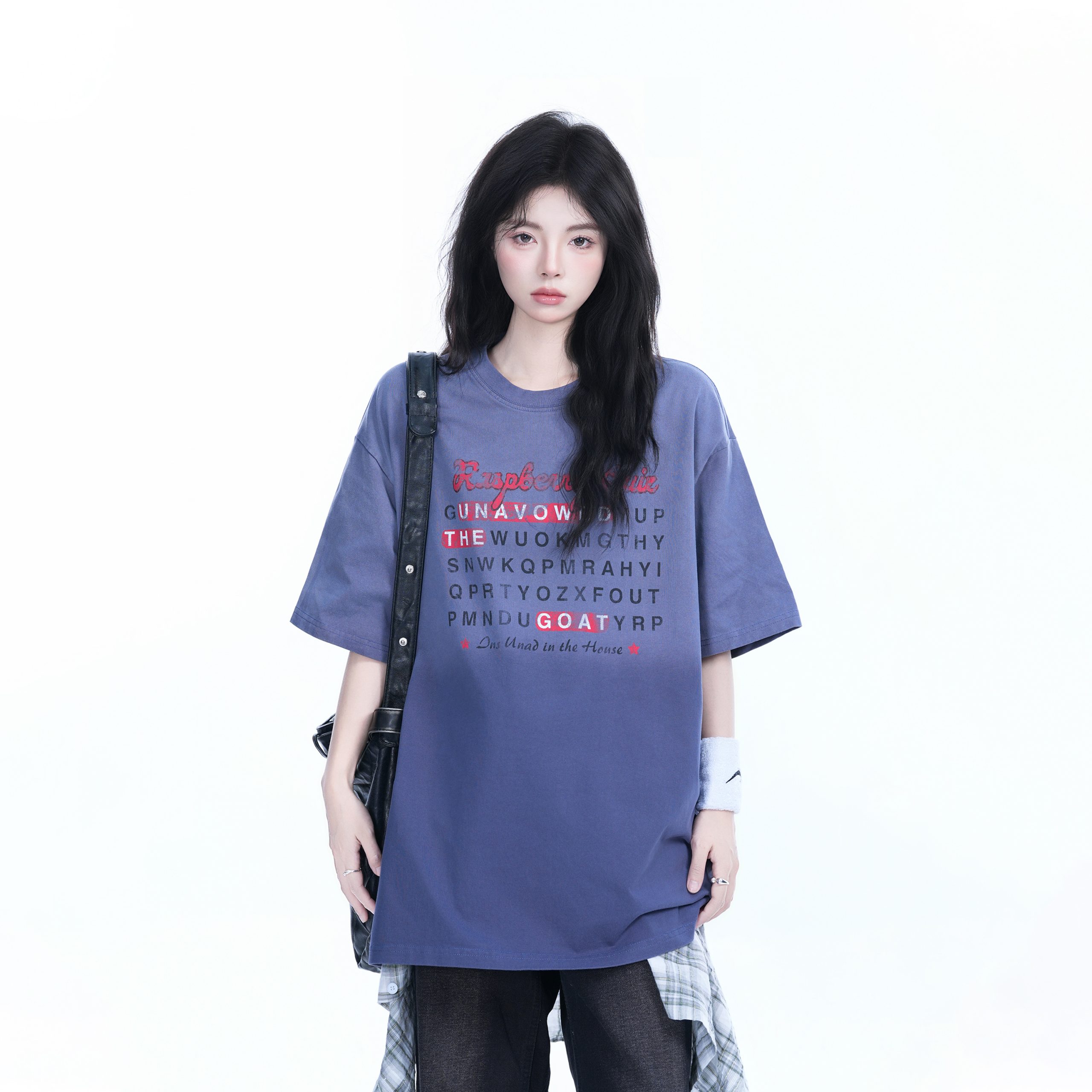 Gradient Round Neck Short Sleeve T-Shirt for Women - American Street Style, Casual Loose Fit, Summer 2023 Fashion Gradient Round Neck Short Sleeve T-Shirt for Women - American Street Style, Casual Loose Fit, Summer 2023 Fashion