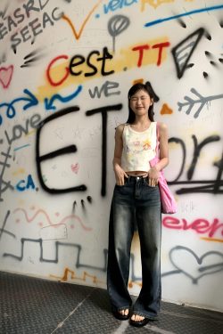 Graffiti Printed Camisole for Women - Summer Slim Fit Short Top, Trendy Street Style, Casual Wear, Urban Fashion