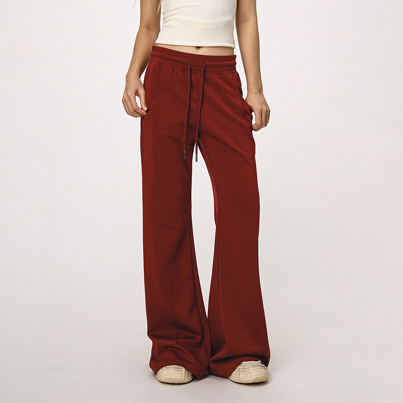 Gray Flared Sweatpants for Women - Casual Draped Wide Leg Bell Bottoms, Sporty Style, Comfortable Fit, Trendy Athleisure Gray Flared Sweatpants for Women - Casual Draped Wide Leg Bell Bottoms, Sporty Style, Comfortable Fit, Trendy Athleisure