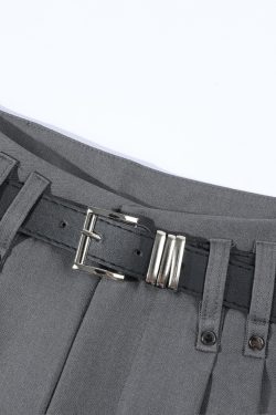 Gray High-Waisted Suit Pants for Women - Slimming Straight Leg Design, High-End Drape, Casual Spring/Summer 2025 Style