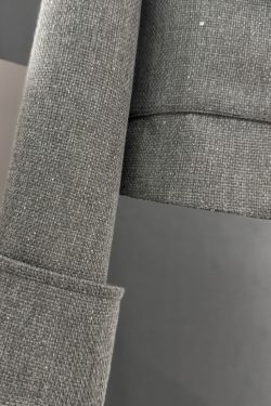 Gray Textured Wind Coat for Women - High-Quality Short Jacket for Spring & Autumn, Trendy Socialite Style