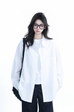 Green Solid Color Long Sleeve Shirt for Women -