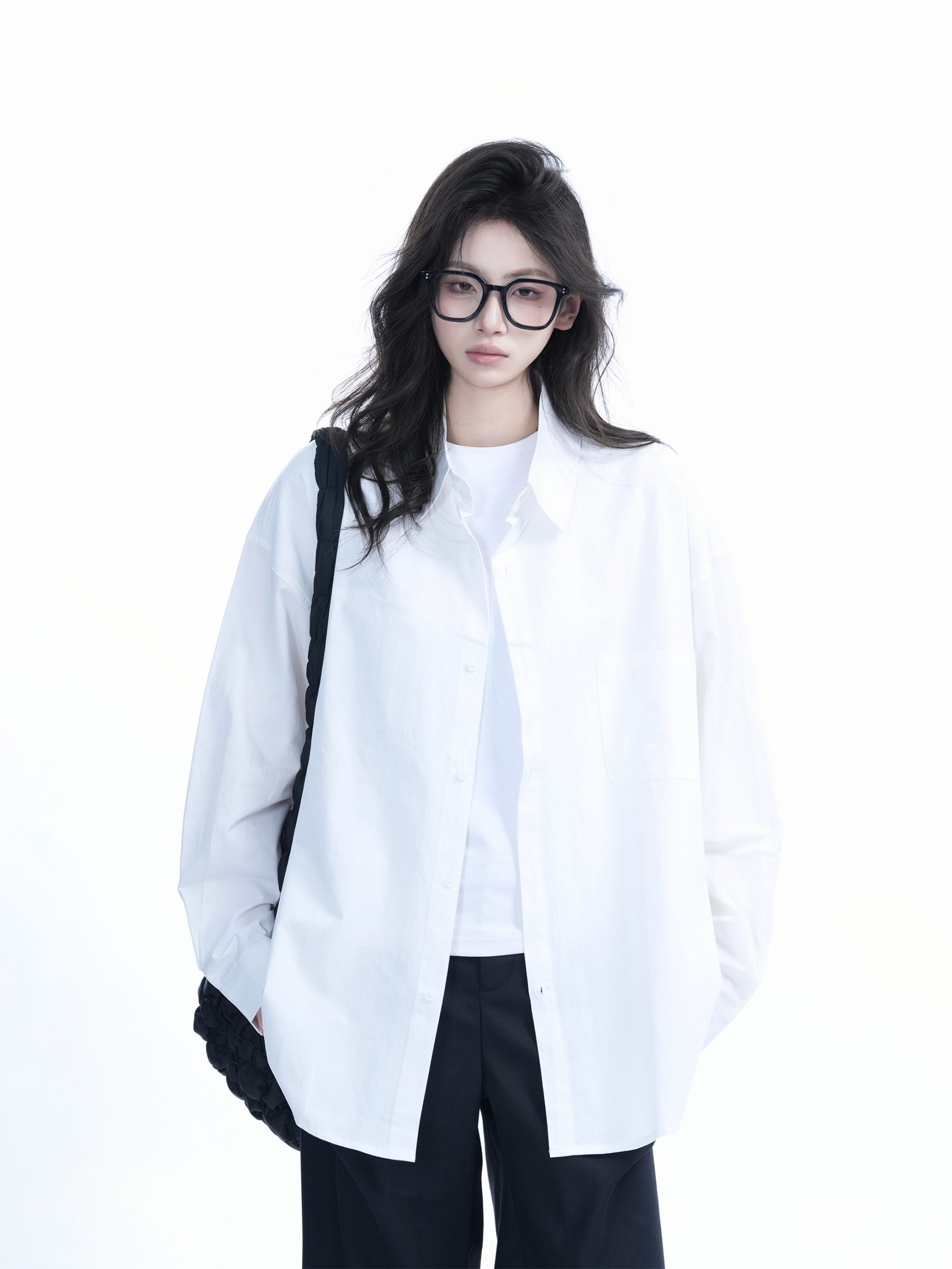 Green Solid Color Long Sleeve Shirt for Women - "Sit and Eat Until the Mountains Are Empty" Mambo Wind - Spring Loose Fit Fashion Trend Green Solid Color Long Sleeve Shirt for Women - "Sit and Eat Until the Mountains Are Empty" Mambo Wind - Spring Loose Fit Fashion Trend