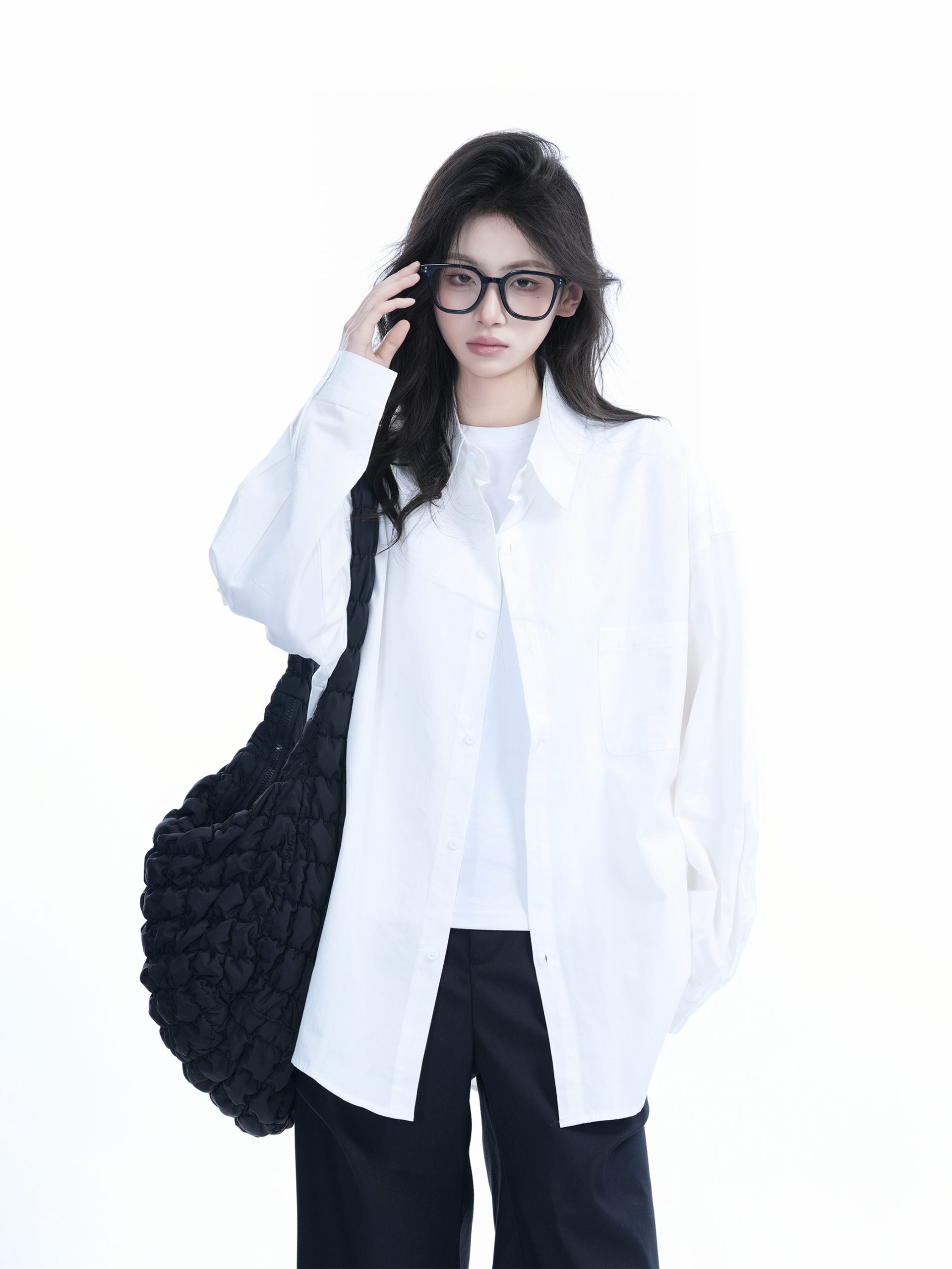 Green Solid Color Long Sleeve Shirt for Women - "Sit and Eat Until the Mountains Are Empty" Mambo Wind - Spring Loose Fit Fashion Trend Green Solid Color Long Sleeve Shirt for Women - "Sit and Eat Until the Mountains Are Empty" Mambo Wind - Spring Loose Fit Fashion Trend