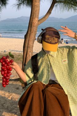 Handmade Japanese Retro Plaid Short Sleeve Shirt with Lace Trim for Women - Summer Loose Puff Sleeve Top