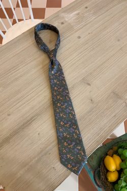 Handmade Vintage Japanese Retro Wide Bow Tie with Trendy Cartoon Print - Versatile Korean Style Fashion Accessory