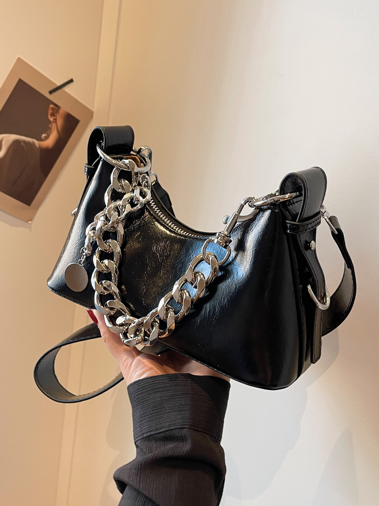 Handmade Women's Textured Chain Crossbody Bag - 2025 New Style Shoulder Underarm Bag for Chic Everyday Wear Handmade Women's Textured Chain Crossbody Bag - 2025 New Style Shoulder Underarm Bag for Chic Everyday Wear