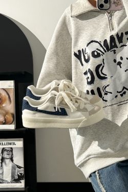 Harajuku Style White Sneakers for Couples - Lightweight, Breathable, Soft Sole Casual Skate Shoes for Summer