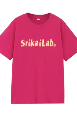 Heavyweight Red Letter Print T-Shirt for Women, Summer New Arrival, Short Sleeve Loose-Fitting Cotton Top, American Style Fashion