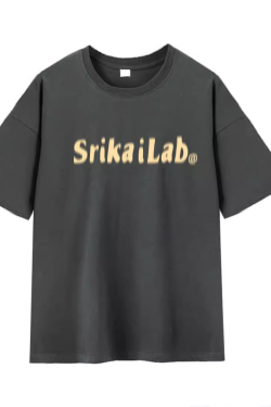 Heavyweight Red Letter Print T-Shirt for Women, Summer New Arrival, Short Sleeve Loose-Fitting Cotton Top, American Style Fashion