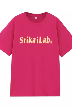 Heavyweight Red Letter Print T-Shirt for Women, Summer New Arrival, Short Sleeve Loose-Fitting Cotton Top, American Style Fashion