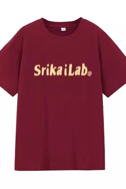 Heavyweight Red Letter Print T-Shirt for Women, Summer New Arrival, Short Sleeve Loose-Fitting Cotton Top, American Style Fashion