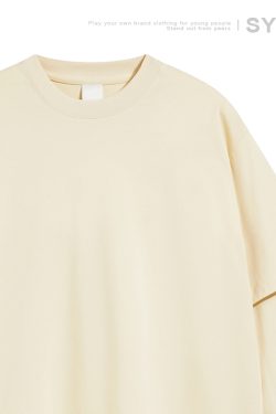 Heavyweight Two-Piece Long Sleeve T-Shirt for Men - Regular Fit Casual Base Layer Top for Spring and Autumn Fashion