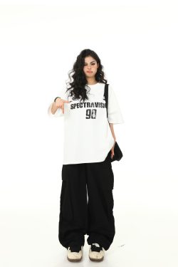 Heavyweight Washed Short-Sleeve T-Shirt for Men & Women - Trendy American Retro Summer Tee for Couples