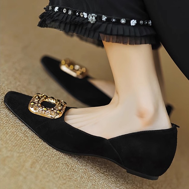 Height-Increasing Suede Loafers with Rhinestones - Italian Corso Venezia Style, 3cm Elevation, Elegant Banquet Flat Shoes Height-Increasing Suede Loafers with Rhinestones - Italian Corso Venezia Style, 3cm Elevation, Elegant Banquet Flat Shoes