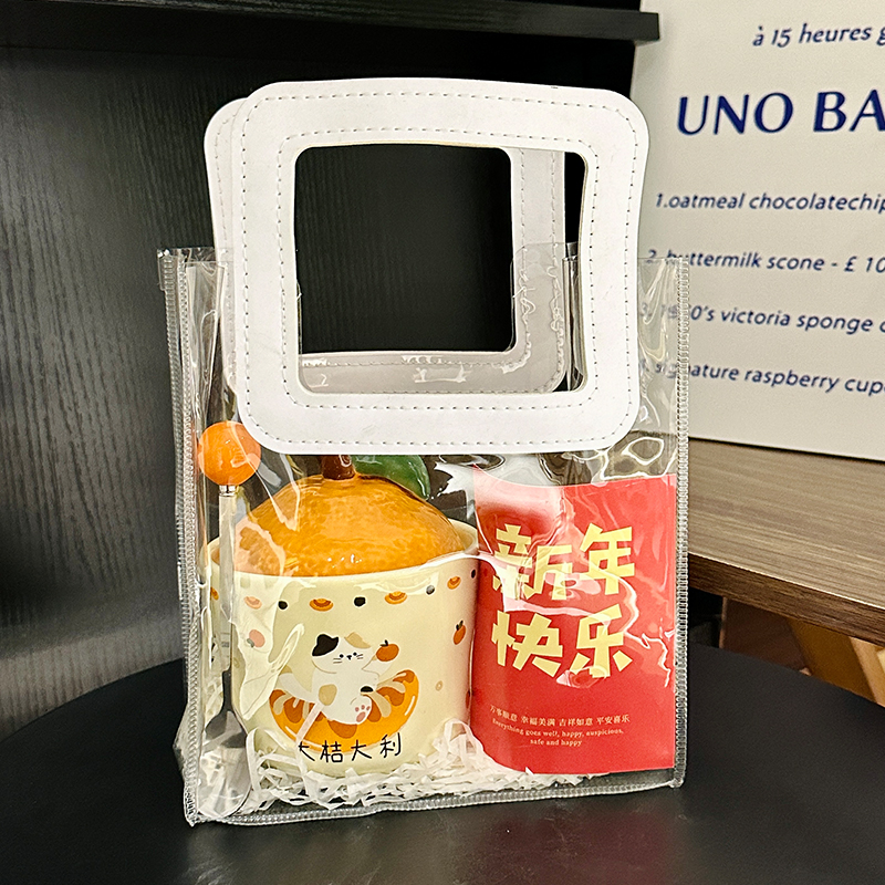 High Aesthetic Orange Ceramic Mug with Lid and Spoon - Perfect Birthday and Graduation Gift for Girls High Aesthetic Orange Ceramic Mug with Lid and Spoon - Perfect Birthday and Graduation Gift for Girls