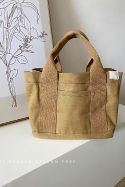 High-End Canvas Tote Bag for Women, Versatile Fashionable Lunch Bag, Chic Everyday Handbag