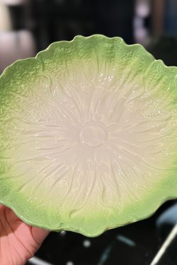 High-End Ceramic Enamel Underglaze Rice Bowl and Plate Set, Creative Cabbage Design, Fresh Niche Tableware for Stylish Dining