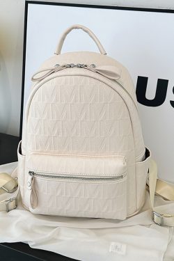 High-End Crocodile Pattern M-Shaped Backpack for Women - Trendy 2025 Fashion School Bag