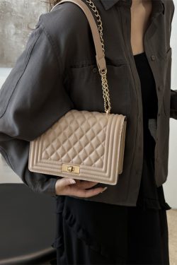 High-End Diamond-Pattern Crossbody Bag - 2025 Versatile Small Square Shoulder Bag for Casual Fashion